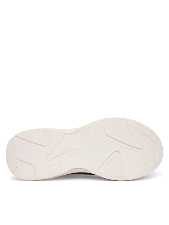 Tommy Hilfiger Sneakersy Tommy Hilfiger Modern Runner Shiny Leather FW0FW09413 Bordó