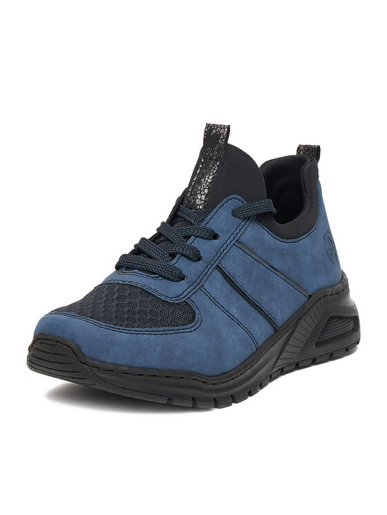 Rieker Sneakersy Rieker M4970-14 Modrá