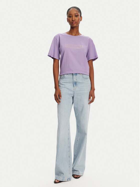 Patrizia Pepe Patrizia Pepe Majica 2M4422/J274-M531 Vijolična Regular Fit