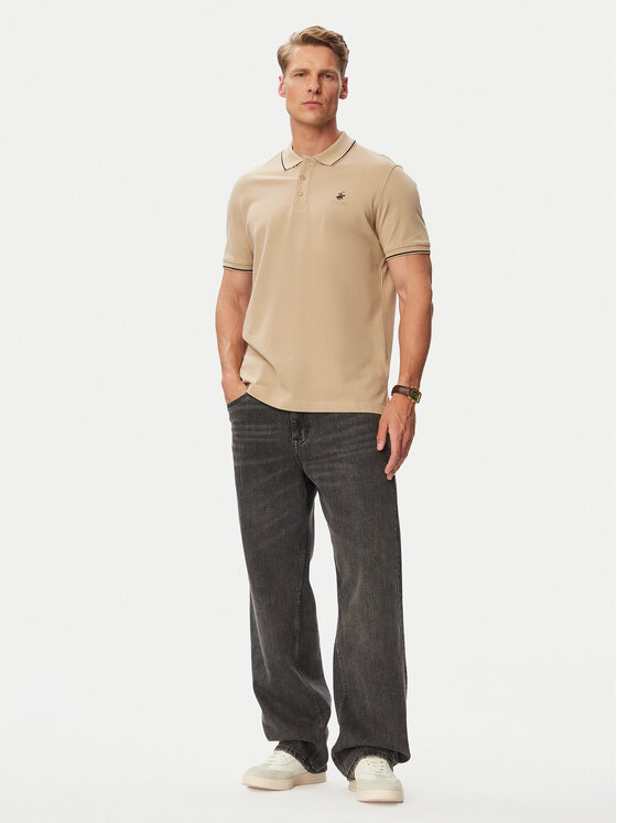 Beverly Hills Polo Club Beverly Hills Polo Club Polo P-SS26M-P42561 Beis Regular Fit