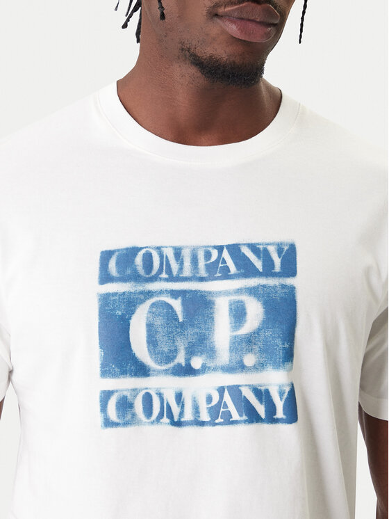 C.P. Company C.P. Company Camiseta 20CMTS141A110579W Écru Regular Fit
