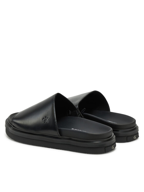 Calvin Klein Jeans Chanclas Calvin Klein Jeans Flat Molded Sandal Slide YW0YW01710 Negro