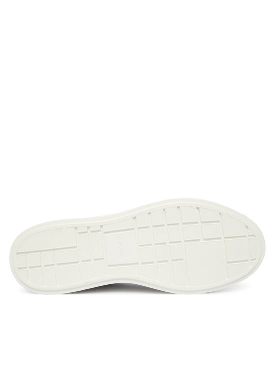 Calvin Klein Laisvalaikio batai Calvin Klein Low Pro Cups Laceup Lth Met HW0HW02846 Balta