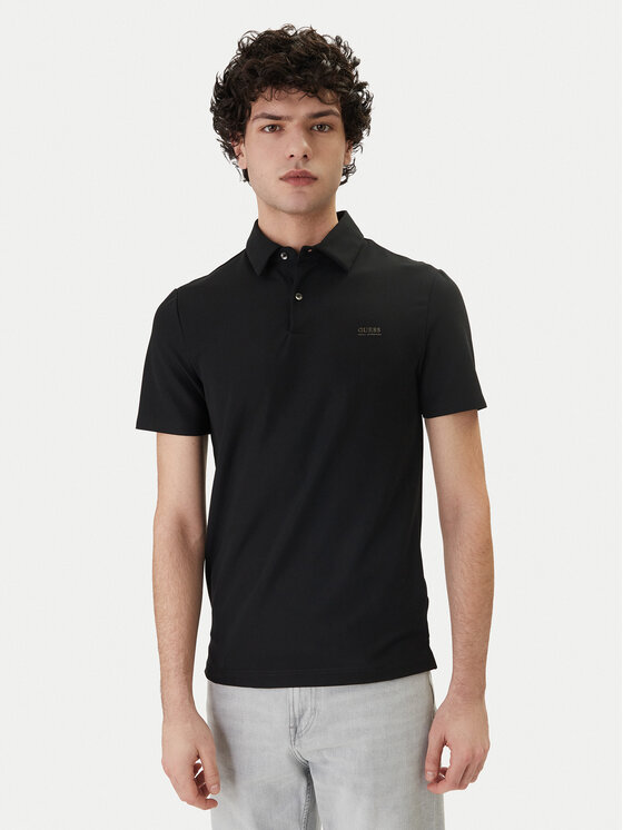 Guess Guess Polo M6RP02 KD202 Negro Slim Fit