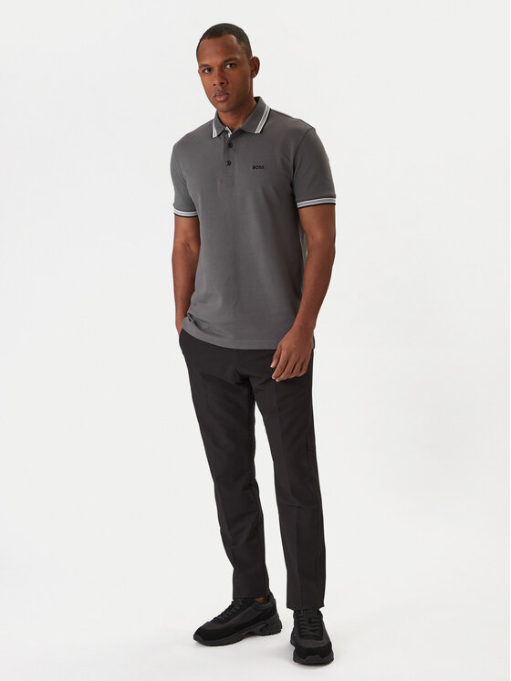 BOSS BOSS Polo Paddy 50469055 Gris Regular Fit