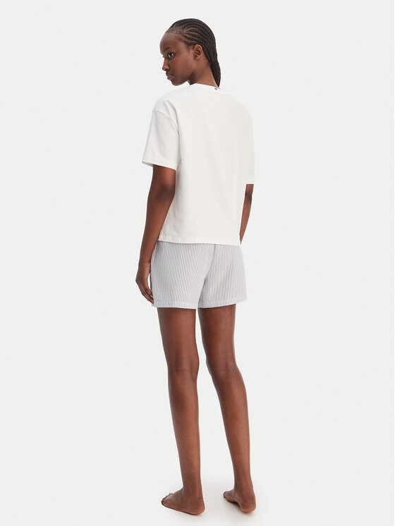 Tommy Hilfiger Tommy Hilfiger Pijama UW0UW06306 Blanco Regular Fit