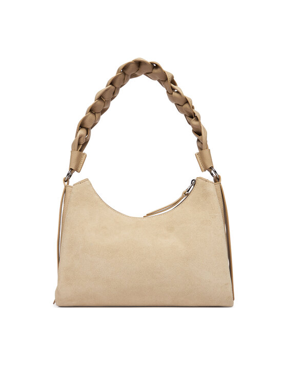 Coccinelle Ročna torba Coccinelle P6P Boheme Suede Bimaterial E1 P6P 13 03 01 Bež