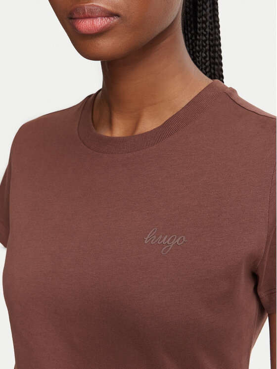 HUGO HUGO Camiseta Damatee_B 50575770 Marrón Regular Fit