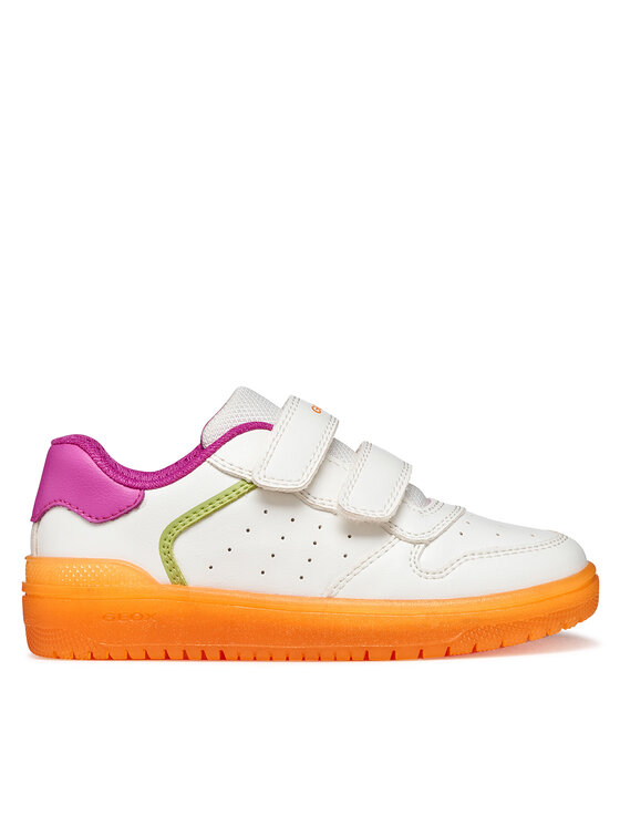 Geox Сникърси Geox J Washiba Girl J45HXB 0003W C0422 M Бял