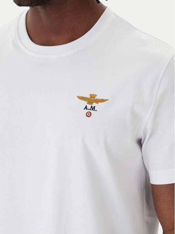 Aeronautica Militare Aeronautica Militare Camiseta 261TS1580UJ00372 Blanco Regular Fit