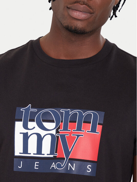 Tommy Jeans Tommy Jeans Camiseta DM0DM21977 Negro Regular Fit