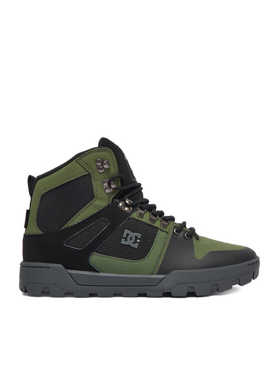DC Shoes Sneakersy DC Shoes EO-PURE HIGH TOP WR BOOT DC01803003 Tmavě zelená