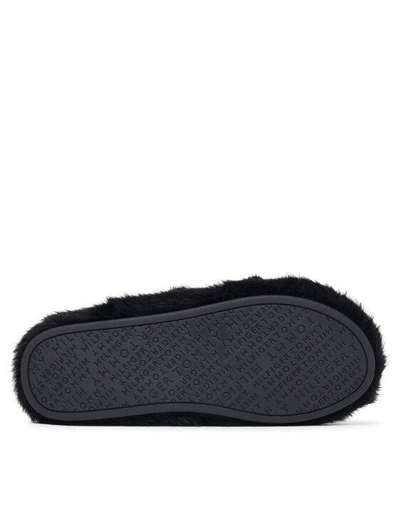 Tommy Hilfiger Bačkory Tommy Hilfiger Th Feminine House Shoes FW0FW09615 Černá