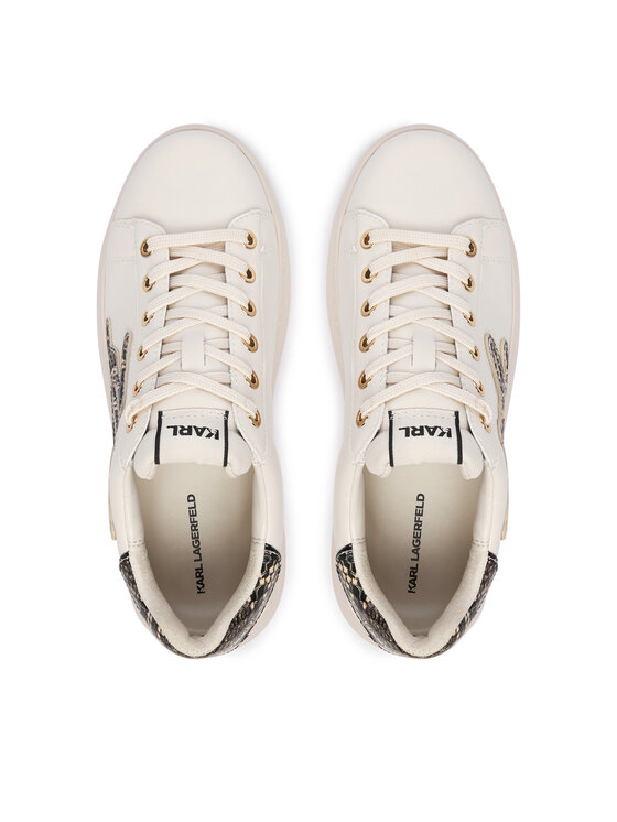 KARL LAGERFELD Sneakersy KARL LAGERFELD Kapri Embro KL62517P Biela