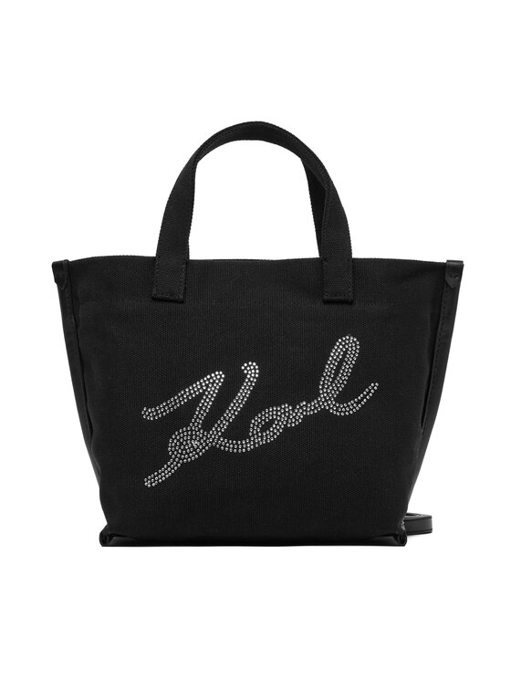 KARL LAGERFELD Ročna torba KARL LAGERFELD B1W50027 Črna