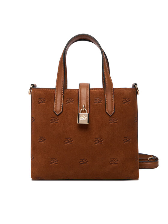 KARL LAGERFELD Ročna torba KARL LAGERFELD B1W30104 Rjava