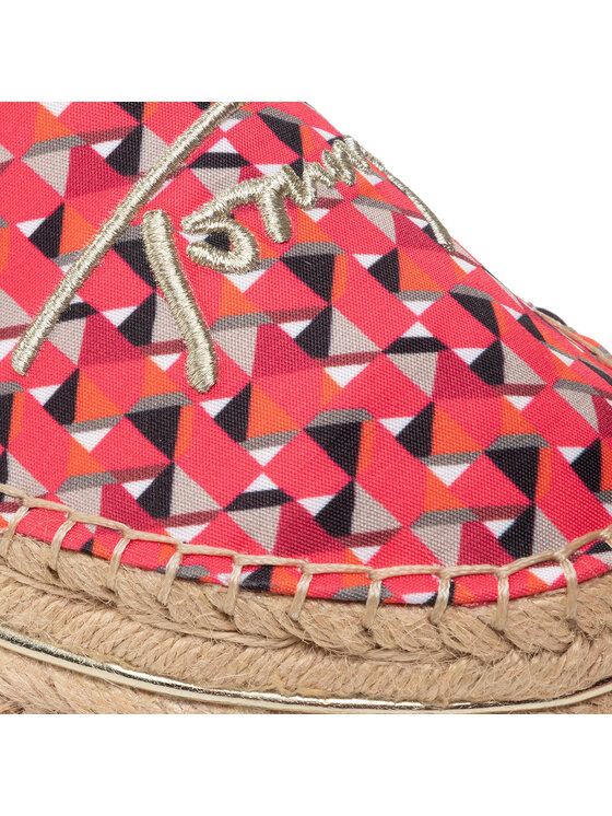 Tommy Hilfiger Espadryle Tommy Hilfiger Th Geo Print Espadrille FW0FW06354 Różowy
