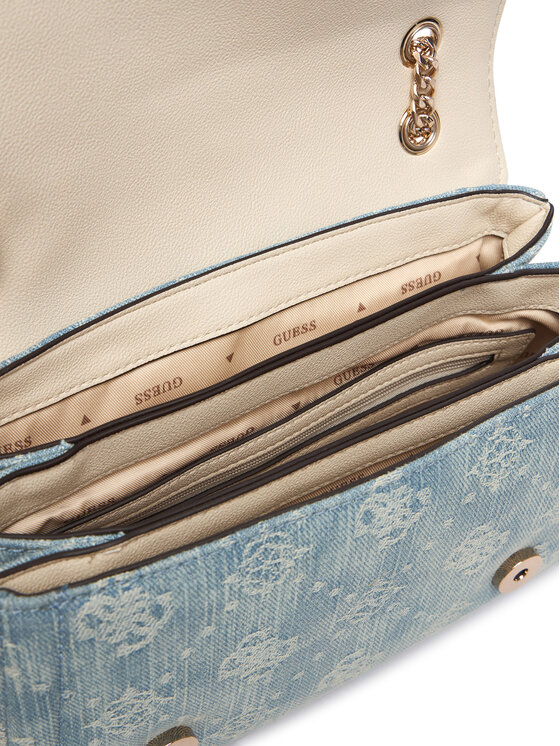Guess Geantă Guess Noelle II HWDL96 72210 Albastru deschis