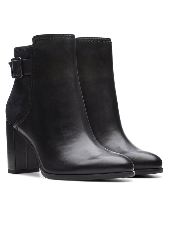 Clarks Ботильйони Clarks Freva 85 Buckle 26174749 Чорний