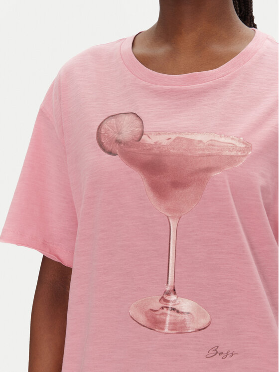 BOSS BOSS T-shirt C_Eband_4 50540433 Rosa Relaxed Fit