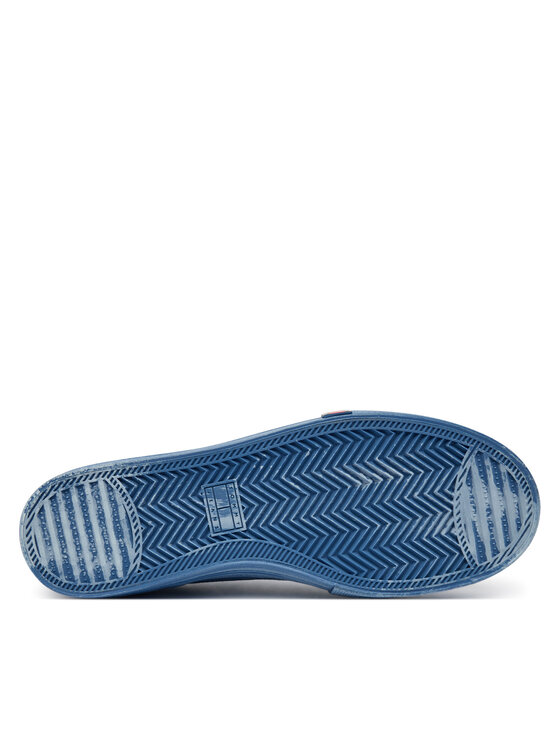 Tommy Jeans Tenis superge Tommy Jeans Archive Vulc Y2K Washed Canvas EN0EN02957 Modra