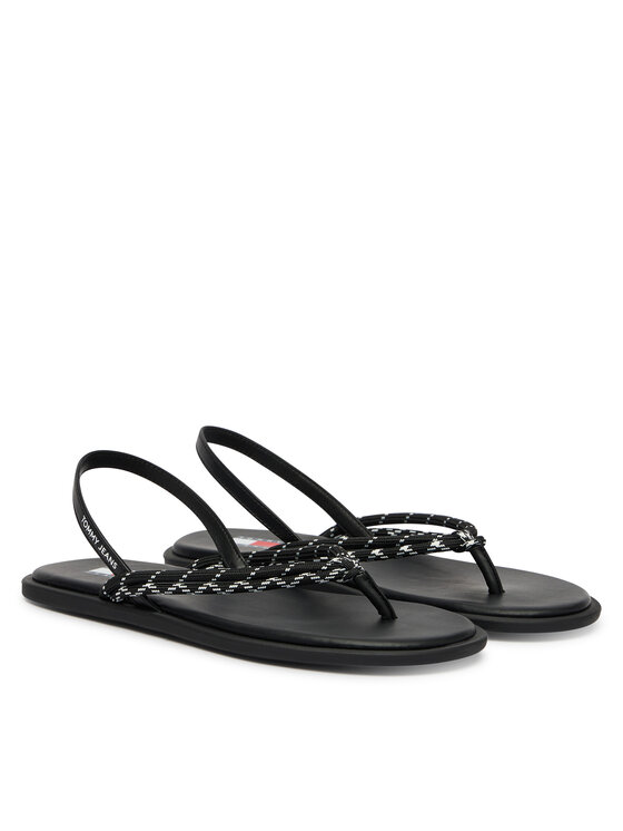 Tommy Jeans Σανδάλια Tommy Jeans Tjw Casual Rope Sandal EN0EN02951 Μαύρο
