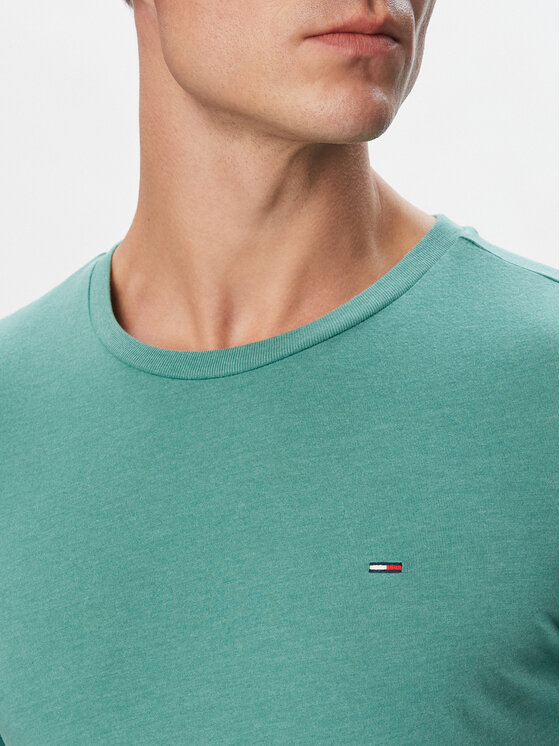 Tommy Jeans Tommy Jeans Camiseta DM0DM20363 Verde Slim Fit