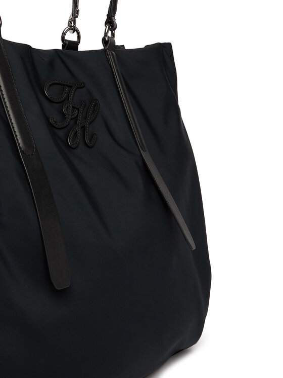 Tommy Hilfiger Rankinė Tommy Hilfiger Th Elevated Nylon Tote AW0AW18406 Juoda