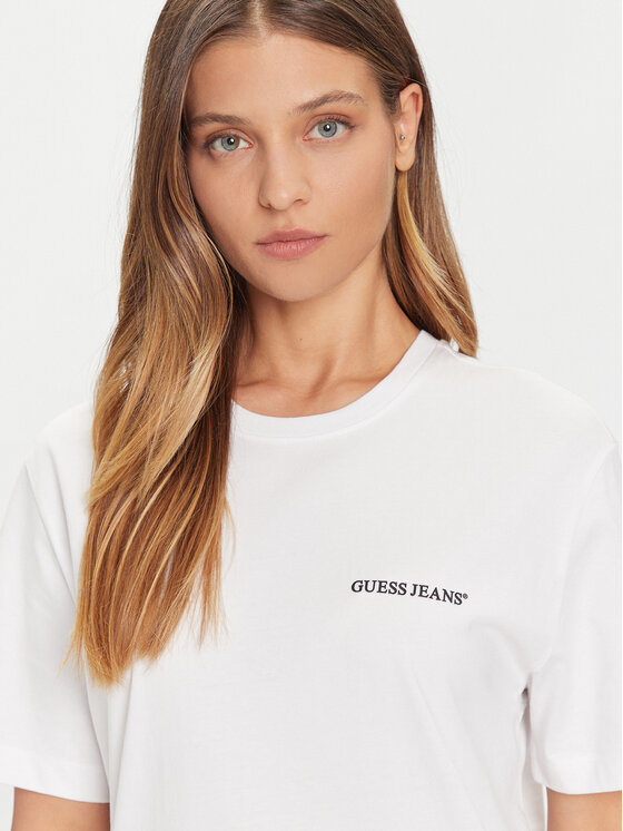 Guess Jeans Guess Jeans Футболка M5BI78 K8FQ4 Білий Regular Fit