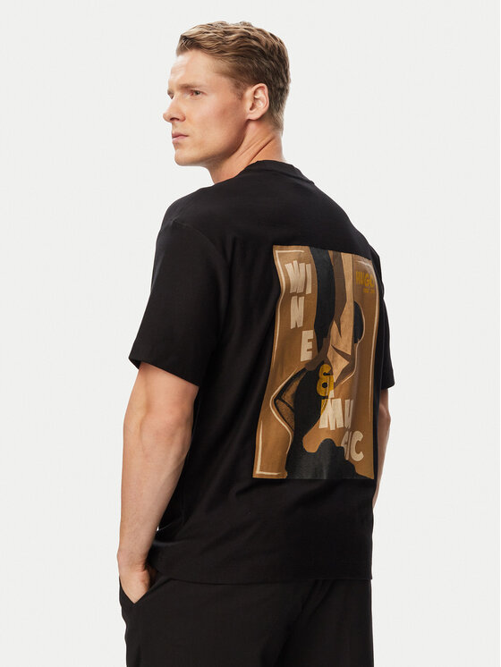HUGO HUGO Camiseta Detzi 50563795 Negro Relaxed Fit