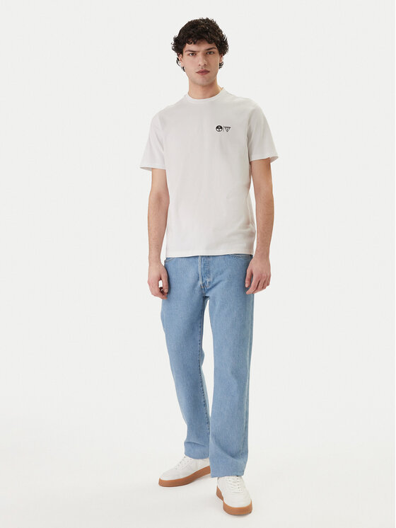 Guess Guess Camiseta GUESS x NORTH SAILS M6GI46 K3495 Blanco Regular Fit