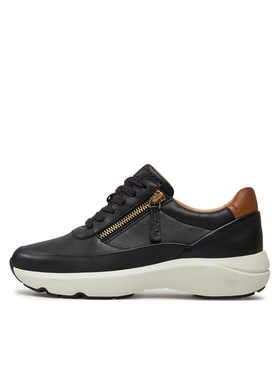 Clarks Снікерcи Clarks Tivoli Zip 26176648 Чорний