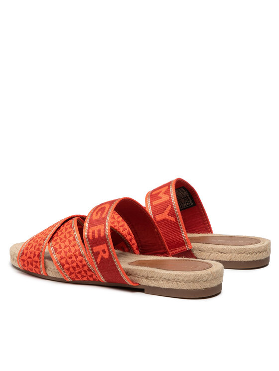 Tommy Hilfiger Espadrilles Tommy Hilfiger Webbing Flat Espadrille FW0FW06307 Narancssárga