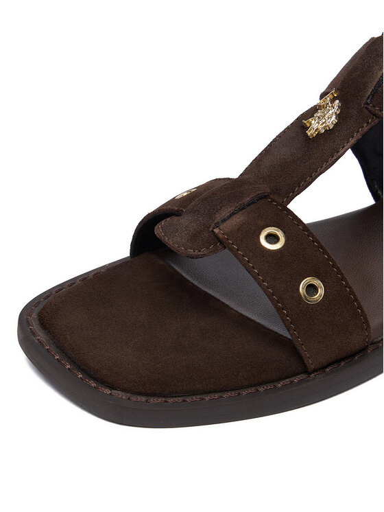 U.S. Polo Assn. Босоніжки U.S. Polo Assn. EO-ALYS001W/6S1 Темно-коричневий