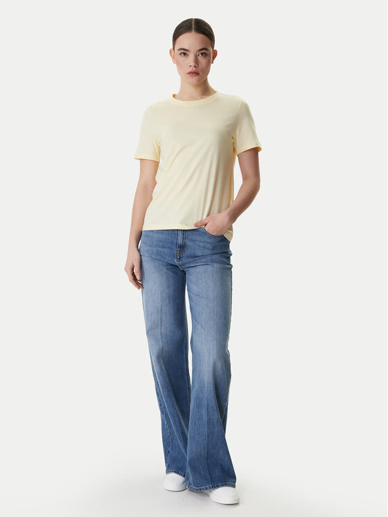 Vero Moda Vero Moda Camiseta Paulina 10316991 Amarillo Regular Fit