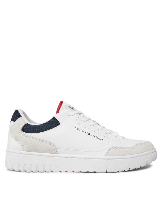 Sneakers Tommy Hilfiger Th Basket Core Lth Mix Ess FM0FM05058 Bianco