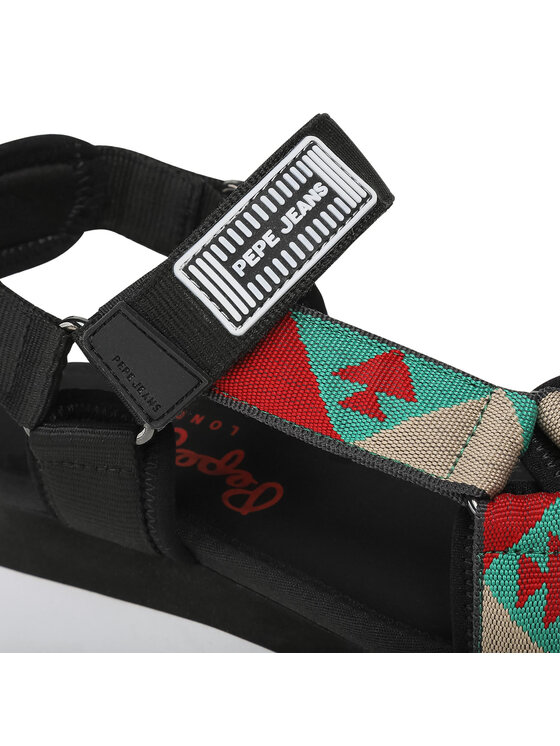 Pepe Jeans Босоніжки Pepe Jeans Fuji Ethnic PLS90504 Чорний