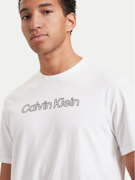 Calvin Klein Calvin Klein Camiseta 30s Logo Graphic LV04LH800G Blanco Regular Fit
