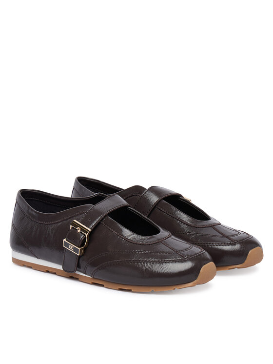 Tommy Hilfiger Balerīnas Tommy Hilfiger Bella Ballet Mary Jane FW0FW09416 Brūns