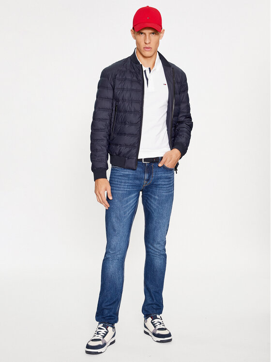 Tommy Jeans Tommy Jeans Polo marškinėliai Placket DM0DM15370 Balta Slim Fit