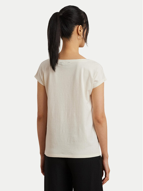 LAUREN RALPH LAUREN LAUREN RALPH LAUREN Póló 200963933001 Ekru Relaxed Fit