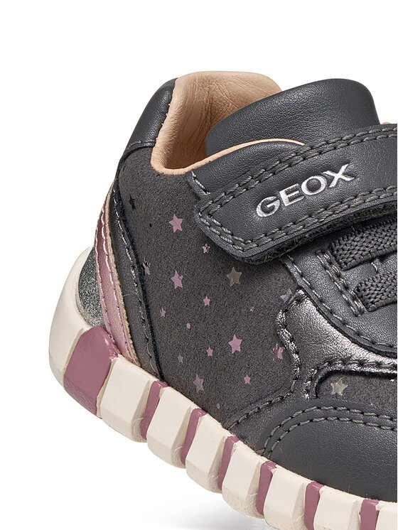 Geox Snīkeri Geox B Iupidoo Girl B5658B 0DHBC C0710 Tumši pelēka
