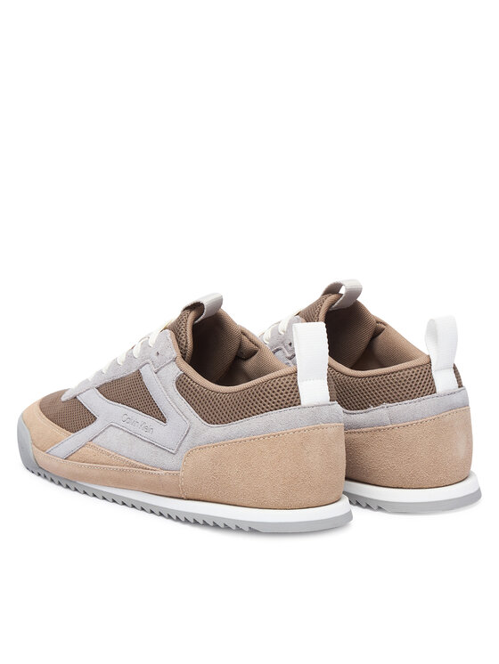 Calvin Klein Superge Calvin Klein Low Pro Runner Mix Mat HM0HM02208 Rjava