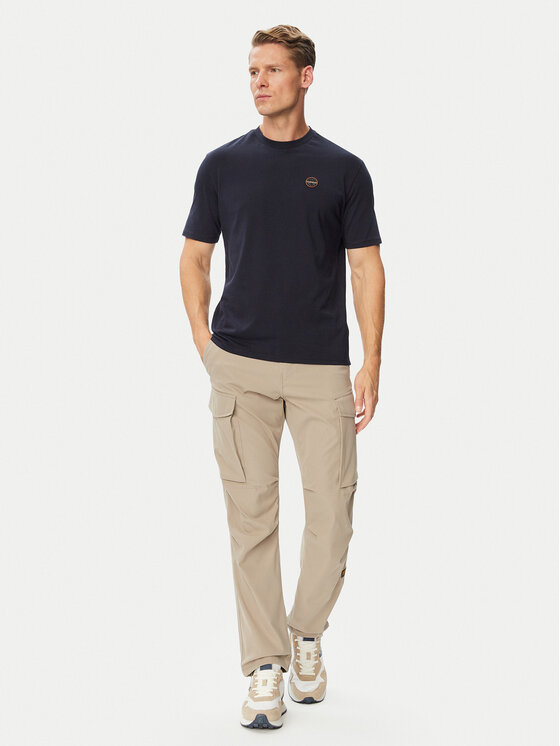 Napapijri Napapijri Camiseta S-Badge NP0A8949 Azul marino Regular Fit