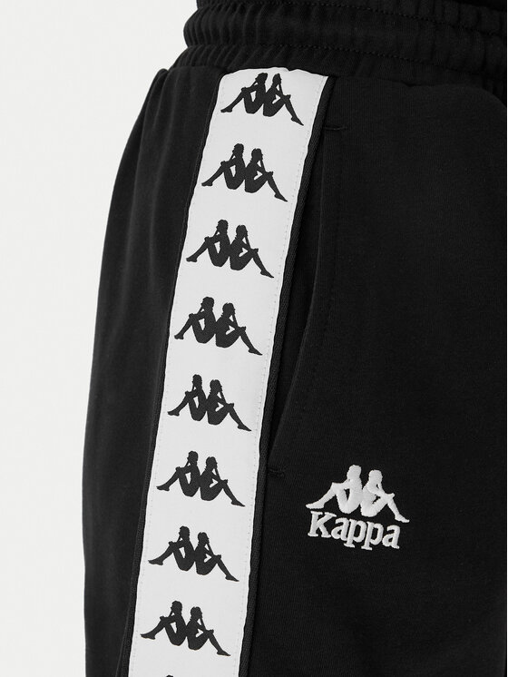 Kappa Kappa Športne kratke hlače Banda Ivissa 361R6NW Črna Regular Fit