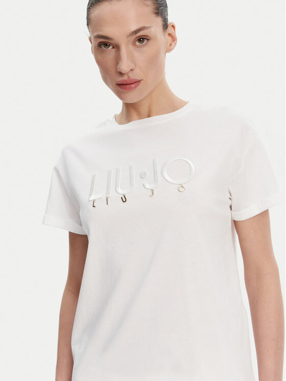 Liu Jo Liu Jo Majica WA5007 JS923 Bela Relaxed Fit