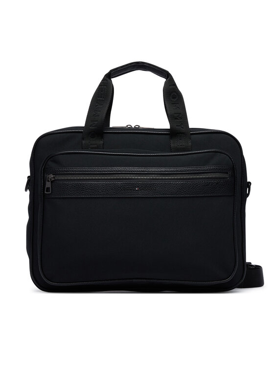 Tommy Hilfiger Laptoptáska Tommy Hilfiger Th Repreve Computer Bag AM0AM14445 Fekete