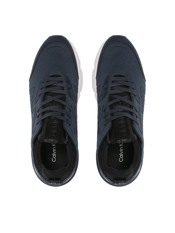 Calvin Klein Tenisice Calvin Klein Low Top Lace Up Knit HM0HM00647 Tamnoplava