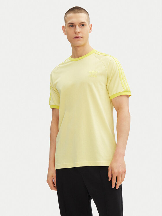 adidas adidas Póló adicolor Classics 3-Stripes JN7021 Sárga Slim Fit