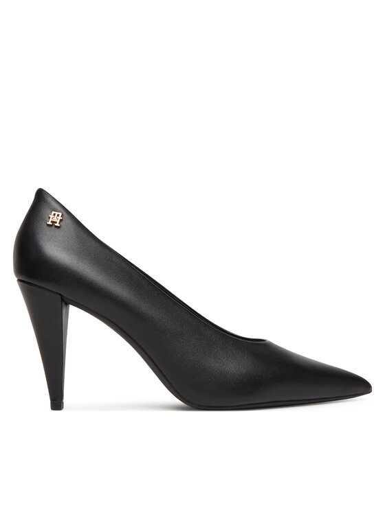Tommy Hilfiger Salonarji Tommy Hilfiger Th Smooth Leather Pump FW0FW08960 Črna